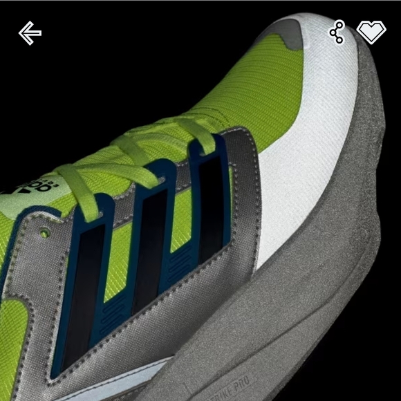 Adidas Men\'s Swim Shoes - Neon Yellow and Gray main image 10
